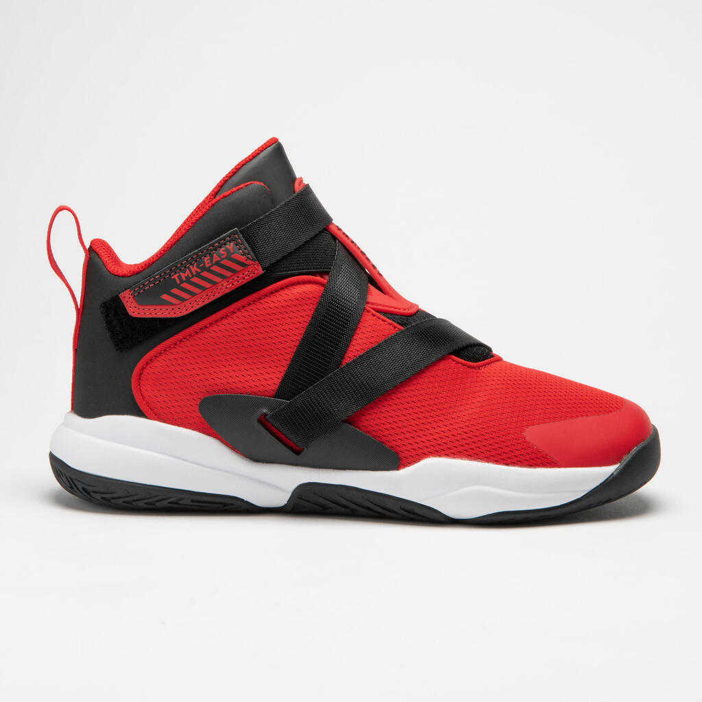 CHAUSSURES DE BASKETBALL ENFANT - EASY X ROUGE